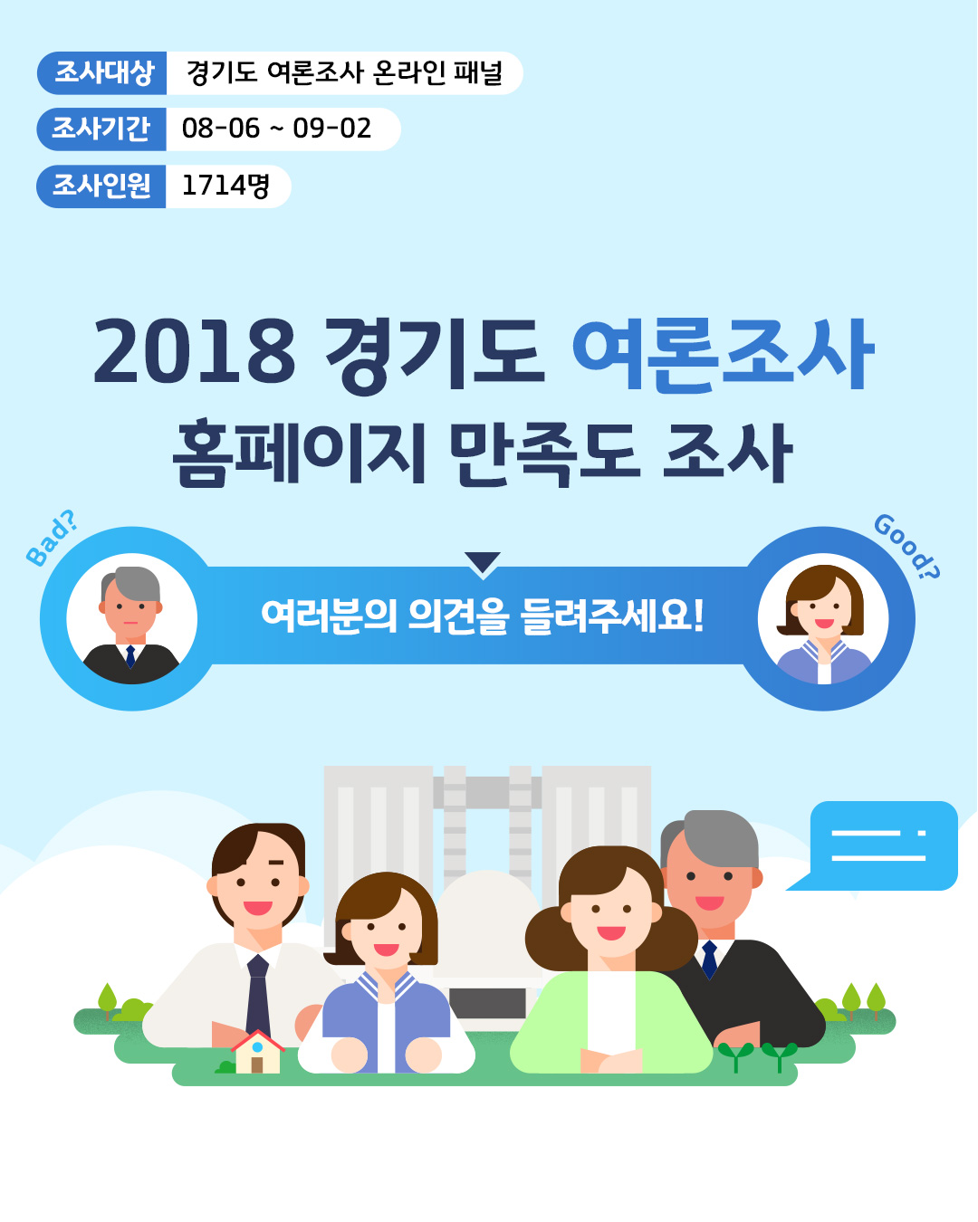 2018 경기도 여론조사 홈페이지 만족도 조사