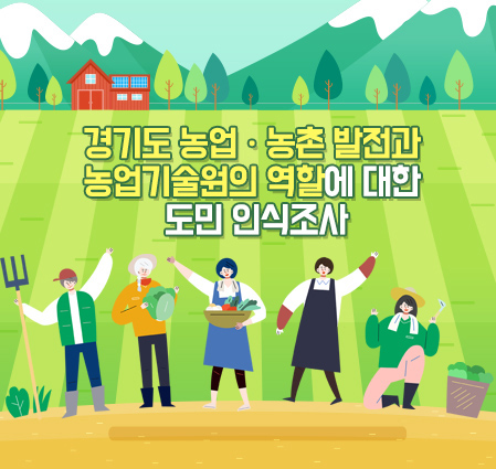 경기도 농업ㆍ농촌 발전과 농업기술원의 역할에 대한 도민 인식조사