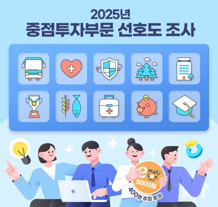 2025년 중점투자부문 선호도 조사